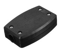 4pcs Electrical Junction Box 250v 13a Plastic Weatherproof Connection | Black Hinged Enclosure, Simple Practical Design, Easy to Carry and Install, for LED Displays and Cable Connections