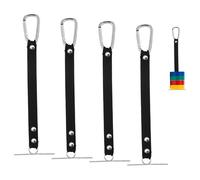 4Pcs Electrical Tape Holder 2.4" Wide Tape Thong for Tool Belt, Black Organizer for Electricians, Construction Workers, Carpenters, Framers, Belt Dispenser