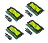 4Pcs Electronics LCD2004 Module Display Monitor LCD2004 2004 20X4 5V Character Yellow Green Color LCD Screen LCD Display with IIC I2C Serial Interface Adapter Module