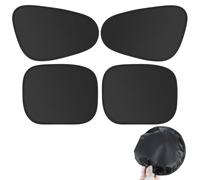 4PCS Electrostatic Car Window Shades for Baby Self-Adhesive UV Protection Sun Shade for Side Windows Sun Shades for Car Windows Universal Blocks Glare & Heat Suitable for Cars SUVs Vans (4pcs)