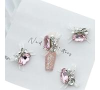 4pcs Elegant European Butterfly Rhinestones For Unique And Manicures For Women And Girls