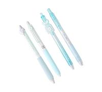 4PCS Elegant Retractable Gel Pen 0.5MM with Clip Ergonomic Design for Writing Supplies Quick Action Gel Pen Set