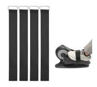 4pcs Elliptical Machine Pedal Straps, Universal Adjustable Leg Exerciser Pedal Straps for Rowing Machine Leg Training Peddler Seniors Fitness Sports Accessories Home Office Supplies