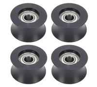 4pcs Elliptical Roller Polyurethane Quiet Guide Wheel 42mm with Metal Bearings for Gym Equipment Home Fitness Durable Stable Smooth Running Silent Movement