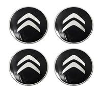 4pcs Emblem Badge Sticker for Citroen C1 C3 C4 C5 C6 C8 DS 3 4 5,65mm Car Wheel Hub Centre Caps Cover Sticker 3D Car Logo Protective Sticker Wheel Trims,BlackWhite