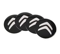4pcs Emblem Badge Sticker for Citroën C4 5-türer ab Bj.2020,56mm/65mm Car Wheel Hub Centre Caps Cover Sticker 3D Car Logo Protective Sticker Wheel Trims,65-Black