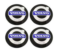 4pcs Emblem Badge Sticker for Volvo,60mm Car Wheel Hub Centre Caps Cover Sticker 3D Car Logo Protective Sticker Wheel Trims,60mm-Black