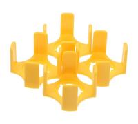 4pcs Emergency Stop Button Protector Safety Guard Cover 22mm Yellow Plastic | Firm Attachment, Helps Prevent Accidental Activation and Unintentional Shutdown, Designed for Mushroom Head Switches