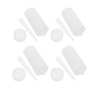 4pcs Empty Caulk Tube for Tiles Reusable Plastic 135ml 4.6 Oz