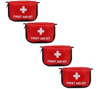 4PCS Empty First Aid Bag Travel Empty First Aid Kit Pouch Bag Portable Aid Medical Bag Travel Essentials Medical Pouch Bag Emergency Kit Storage Bag for Home Office Car Outdoors Boat Camping Hiking B