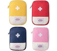 4Pcs Empty Travel Mini First Aid Pouch, Portable Outdoor First Aid Medical Rescue Bag Multi-Function Emergency Medicine Storage Organizer Bag Health and Household Supplies for Car Hiking Camping Outdo
