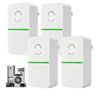 4Pcs Energy Saving Device, 2026 Electric Electricity Voltage Stabilizer Protector Smart Power Saver for Household Office Buildings Shopping Malls Energy Consumption Cost Savings