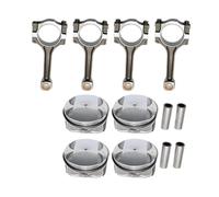 4pcs Engine Piston & Rings Kit & Connecting Rod Set For Chevy Captiva Cobalt Equinox HHR Impala 2.4L Car Parts