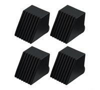 4pcs Equipment Accessories Rubber Foot Covers with Square Tube Oblique Sleeve Non Slip Design for Stability on Fitness Machines and Chairs (40 * 40)