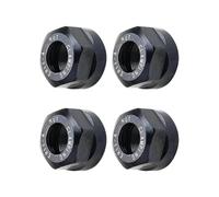 4pcs ER11 A Type Chuck Collet Nut, M14*0.75mm High Precision Metal Clamping Nuts for Router Bit Holder