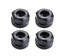 4pcs ER11 A Type Collet Clamping Nut, M14*0.75mm High Hardness Metal Chuck Nut for ER Collet Milling