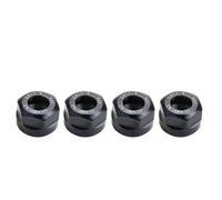 4pcs ER11A Metal Collet Clamping Nuts - 40CR Steel, Anti-Vibration Chuck Holder for Precision Lathe Work