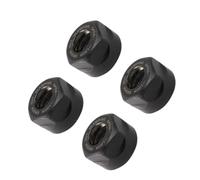 4pcs ER20 1-Inch Black Chuck Collet Nuts - Metal Clamping Nuts for CNC Milling Chuck Holder