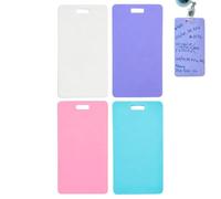 4Pcs Erasable Badge Notes, Mini Erasable Whiteboard, Reusable Notebook With Portable Quick Clean Eco Friendly Smooth Writing For Nurses Doctors Teachers Daily Life Helper Meeting Notes Grocery