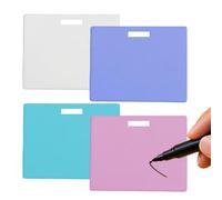 4PCS Erasable Badge Sticky Notes - Horizontal, 2026 New Reusable Erasable Badge Notes, 2.16*1.57in Mini Portable Quick Reusable Writable Whiteboard for Id Badges, Nurses, Doctors, Students, Teachers