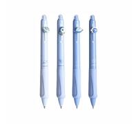 4PCS Erasable Ballpoint Pens, Black Color, Cute Rollerball Retractable Pen for Drawing Writing Planner Journaling Crossword Puzzles Office Supplies (BU)