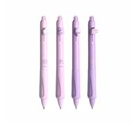 4PCS Erasable Ballpoint Pens, Black Color, Cute Rollerball Retractable Pen for Drawing Writing Planner Journaling Crossword Puzzles Office Supplies (PE)