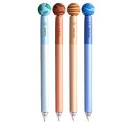 4Pcs Erasable Gel Pen Twist Action Inks 0.5mm Quick Dry Rotatable for Writing Journaling Blue Quick Dry Pens