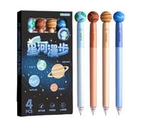 4Pcs Erasable Gel Pen Twist Action Inks 0.5mm Quick Dry Rotatable for Writing Journaling Blue Rotating