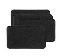 4Pcs Ergonomic Felt Purse Bottom Board with Curved Edges Bag Base Shaper for Leather Handbag Canvas Bag Insert Quick Install Bottom Pad