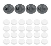 4pcs Espresso Cleaning Discs & 24pcs Cleaning Tablets Compatible with Ninja Luxe Coffee Machine, Silicone 54mm/2.13in Espresso Backflush Disc Tablets