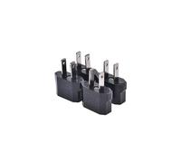 4pcs Eu Euro Europe To Us Usa Power Jack Wall Plug Converter Travel Adapter New Hfmqv