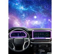 4pcs EUEKY Screen Protector for 2024-2025 2026 G M C Sierra 1500 2500HD/3500HD (AT4/AT4X/Denali/Denali Ultimate) - 12.3" Dashboard +13.4" Navigation HD Tempered Glass For Sierra 1500/2500HD/3500HD