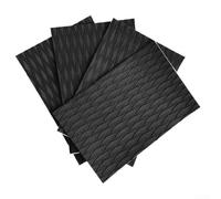 4pcs EVA Surfboard Traction For Pads Non Slip Design for Enhanced Stability and Control on the Water (Black)