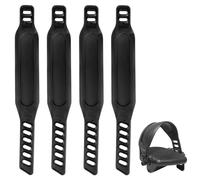 4pcs Exercise Bike Pedal Straps, 12.2in Heavy Duty Adjustable Length Universal Pedal Strap, High Quality and Widened Straps for Spinning Exercise Bike Bicycle Cycle Home or Gym