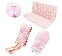 4Pcs Exfoliating Shower Towel, Japanese Exfoliating Towel, Extra Long Exfoliatingg Shower Towel, Double-Sided Exfoliatin Washcloth, for Men Women