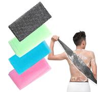 4pcs Exfoliating Towel, Shower Washers, High Aesthetics and Practical Back Scrubber Set, Suitable for Exfoliating Fat Mass Massage and Back Scrub for Both Men and Women