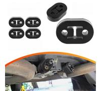 4pcs Exhaust Hanger Rubber Mounts Brackets Insulator Buffer - for Car Truck Tail Pipe Muffler Support Shock Absorber Noise Reduction Vibration Dampening Black