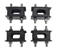 4PCS Exhaust Pipe Support Mount Cushion, Part 17567-61030 Exhaust Hanger Mount and Muffler Bracket Insulator with Nuts, Replacement for Prado 70 Series Off Road 2.4 1984 to 1993