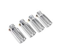 4pcs Exhaust Tip For BMW For M3 E9x E90 E92 E93 80MM GLOSS BLACK Carbon Fiber Muffler Tips Tailpipe Nozzle Car Exhaust Tail Pipe(Silver)