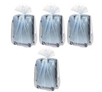 4Pcs Extra Large Clear Plastic Storage Bags, 100x152cm Heavy Duty Flat Large Storage Bags, Clear Packing Ba-gs for Clothes, Quilts, Luggage, Plush Toys, Office Chairs