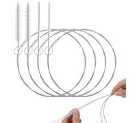 4pcs Extra Long Pipe Cleaners, 39 Inches Long Tube Cleaning Brush, Straw Cleaning Brush for Kegerator Feeding Tube Teapot Spout Sunroof Drain Refrigerator Drain