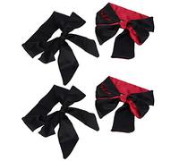 4pcs Eye Cover, 4pcs Pack Satin Mask Silk Sleep 59.1x2.6in Cloth Sleeping Masks Tie for Valentine S Day 150cm Blindfold Black Red
