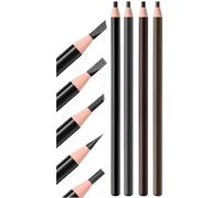 4PCS Eyebrows Pencil Tattoo Makeup Eye Brow Liners In Waterproof Eyebrow Pencils Brow Pencil Set For Makeup Black, Grey,Medium Brown, and Dark Brown