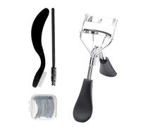 4Pcs Eyelash Curlers Kits Eyelash Comb Lash Separator Tool Brow Brush Lash Spoolie Silicone Refill Pads Eye Makeup Tools
