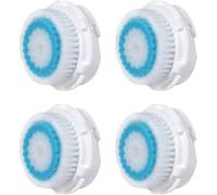 4pcs Facial Cleansing Brush Replacement Brush Heads for Sensitive Mia 1, 2, 3(Aria), SMART Profile, Alpha Fit, Plus, Sonic Radiance（White and Blue)