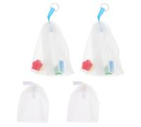 4pcs Facial Foaming Nets Pe Soap Mesh for Skin Massage | Quick Bubble Creation, Easy to Hang and Dry, Household Use for Bright, Smooth Skin