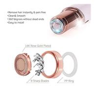 4Pcs Facial Hair Remover Replacement Heads, Achort Hair Removal Blades for Women's Painless Epilator, Perfect for Smooth Finishing Touch Flawless Hair