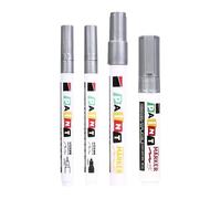 4Pcs Fade Resistant Gravestone Paint Pen Waterproof Sunproof Stone Paint Marker for Lettering Retouching on Tombstone Metal Wood Repair Pen
