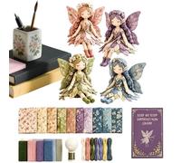 4PCS Fairy Patch Work Sewing Kit, Butterfly Fairy Sewing Kit, DIY Patch Work Doll Kits, Flower Fairies Patchworks Sew Kits - Beginner DIY Craft Gift for Craft Lovers & Home Decor