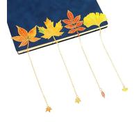 4Pcs Fall Leaves Themed Metal Bookmarks with Chain Pendant Books Page Marker Reading Aid for Book Lover Readers Writers Book Lover Bookmarks
